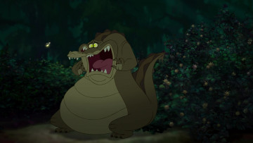 Картинка мультфильмы the+princess+and+the+frog растения страх крокодил