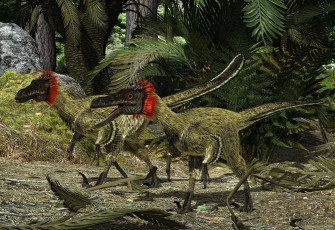 Картинка 3д+графика животные+ animals динозавры