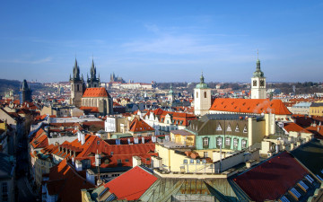Картинка города прага+ чехия панорама