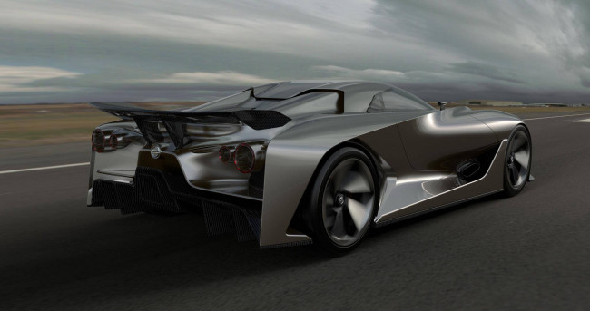 Обои картинки фото nissan concept 2020, автомобили, 3д, спорткар, ниссан
