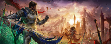 Картинка видео+игры archeage стрела воин меч art лучница девушка магия фэнтэзи