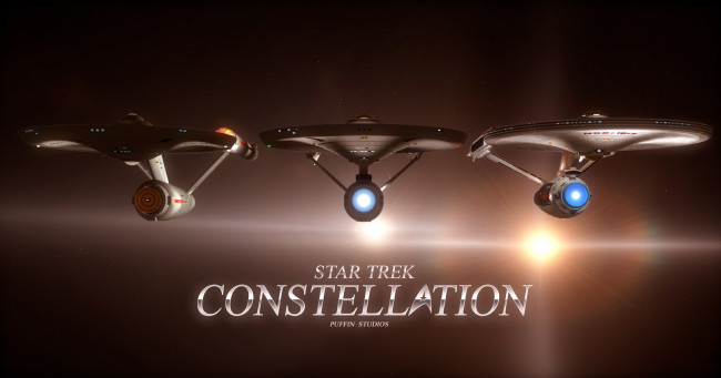 Обои картинки фото видео игры, star trek constellation, вселенная, полет, космический, корабль