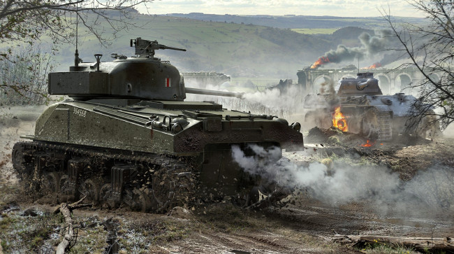 Обои картинки фото видео игры, мир танков , world of tanks, panther, средние, танки, sherman, firefly, шерман