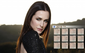 обоя календари, девушки, макияж, лицо, взгляд