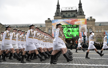 Картинка праздничные день+победы красная площадь курсанты университета россии военного день победы 9 мая обороны парад