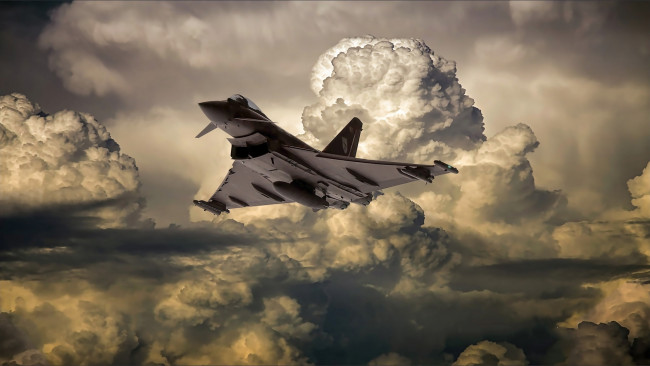 Обои картинки фото typhoon, авиация, боевые самолёты, истребитель