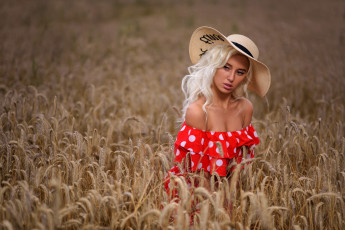 Картинка margo девушки -+блондинки +светловолосые пшеница поле колоски взгляд макияж причёска красавица секси природа девушка модель блондинка красотка стройная сексуальная поза флирт