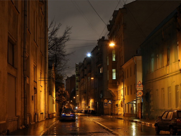 Обои картинки фото города, огни, ночного