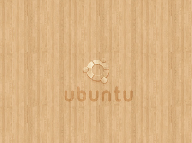 Обои картинки фото компьютеры, ubuntu, linux, доски, фон, коричневый