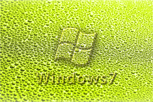 Обои картинки фото компьютеры, windows, vienna, зеленый, капли, фон, логотип
