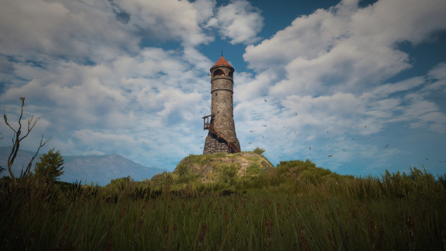 Обои картинки фото видео игры, the witcher 3,  wild hunt, башня