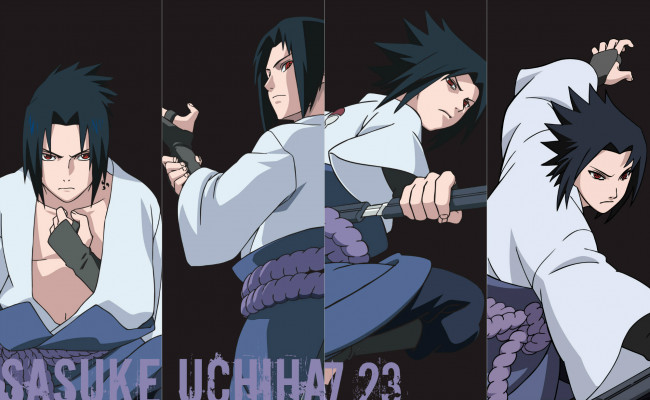 Обои картинки фото аниме, naruto, красные, глаза, sharingan, ninja, uchiha, sasuke, черный, фон, коллаж