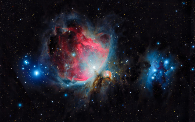 Обои картинки фото m42 orion nebula, космос, галактики, туманности, туманность, вселенная