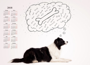 Картинка календари животные собака профиль