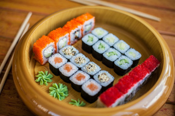 Картинка еда рыба +морепродукты +суши +роллы роллы ассорти вкусно сытно