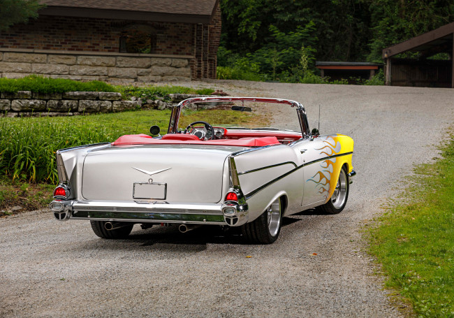 Обои картинки фото 1957-chevrolet-convertible, автомобили, chevrolet