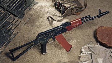 Картинка ак-74 оружие автоматы песок боеприпасы россия автомат калашников