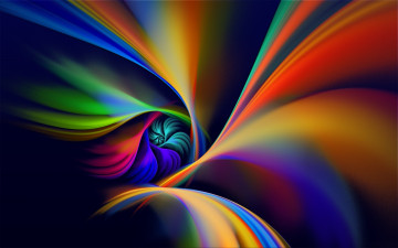 Картинка 3д+графика абстракция+ abstract цвета волны