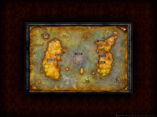 Картинка world map видео игры of warcraft