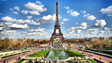 Картинка eiffel tower paris france города париж франция эйфелева башня