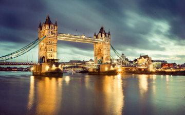 Картинка tower bridge london englan города лондон великобритания