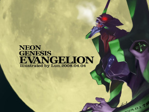 Картинка аниме evangelion eva-01 ева