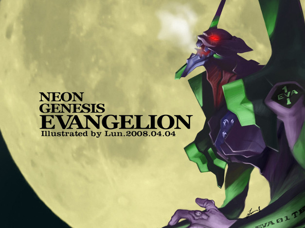 Обои картинки фото аниме, evangelion, eva-01, ева