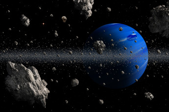 Картинка космос арт планеты астероиды