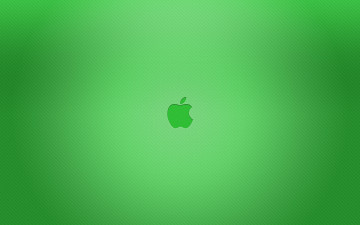Картинка компьютеры apple mac зеленый фон логотип