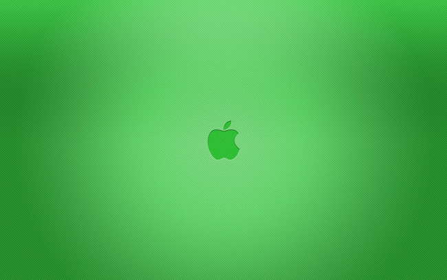 Обои картинки фото компьютеры, apple, mac, зеленый, фон, логотип