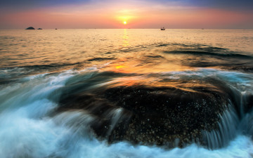 Картинка природа восходы закаты пейзаж закат море