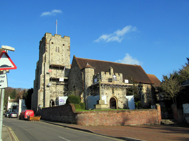 Обои картинки фото st george`s church, wrotham, kent, uk, города, - католические соборы,  костелы,  аббатства, st, george's, church