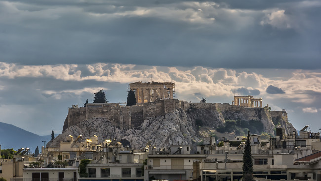 Обои картинки фото athens, города, афины , греция, храм, хом