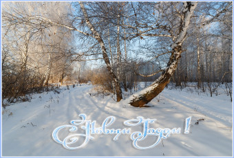 Картинка праздничные новогодние+пейзажи зима
