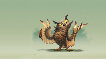 Картинка рисованное животные +птицы +совы +филины james castillo owl painting арт позитив минимализм сова настроение
