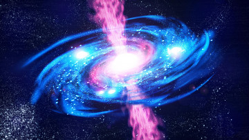 Картинка космос квазары зарождение вселенная пространство свечение вакуум звёзды галактика туманность бесконечность пустота