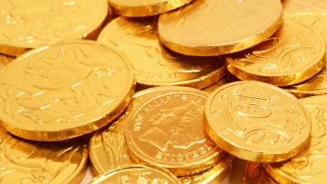 Картинка разное золото +купюры +монеты монеты