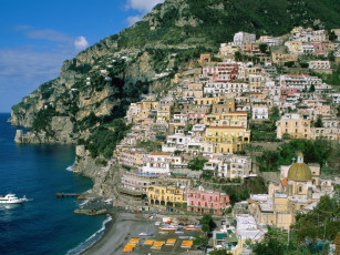 Картинка amalfi coast campania italy города амальфийское лигурийское побережье италия