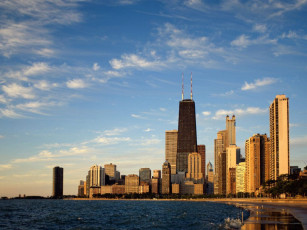 Картинка chicago sky line города Чикаго сша