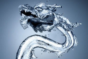 Картинка 3д графика creatures существа дракон