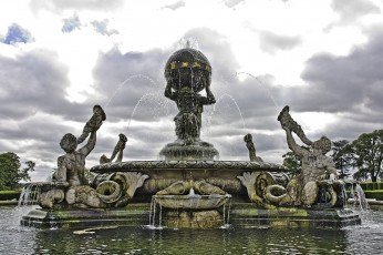 Картинка города фонтаны скульптуры вода