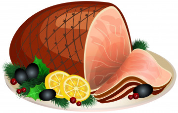 Картинка векторная+графика еда+ food лимон мясо