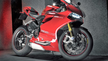 Картинка мотоциклы ducati стена красный мотоцикл