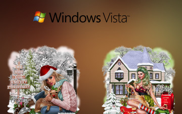 Картинка компьютеры windows+vista windows+longhorn фон логотип