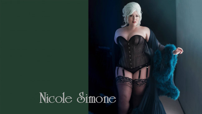 Обои картинки фото nicole simone, девушки, -unsort , блондинки,  светловолосые, красивая, model, пышная, полная, big, beautiful, woman, толстушка, модель, размера, плюс, plus, size, девушка