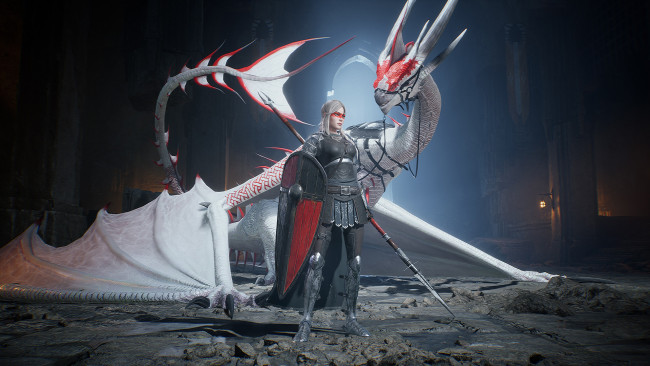 Обои картинки фото видео игры, century,  age of ashes, дракон, рыцарь
