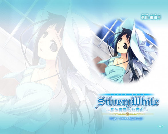 Обои картинки фото silverywhite, аниме, silvery, white