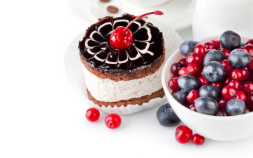 Картинка еда пирожные кексы печенье ягоды пирожное