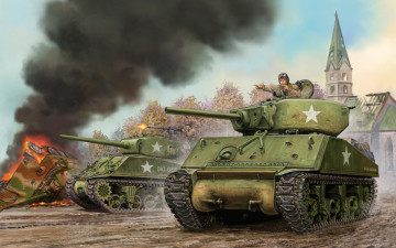 Картинка рисованные армия джамбо шерман jumbo m4a3e2 танк sherman u s assault