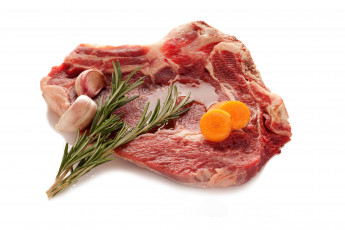 Картинка еда мясные+блюда мясо чеснок зелень